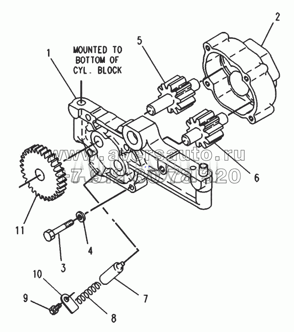 119-2924 Масляный насос