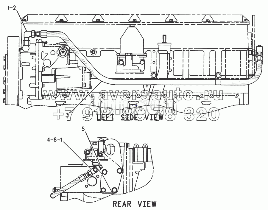 149-8283 Трубопроводы топливного фильтра