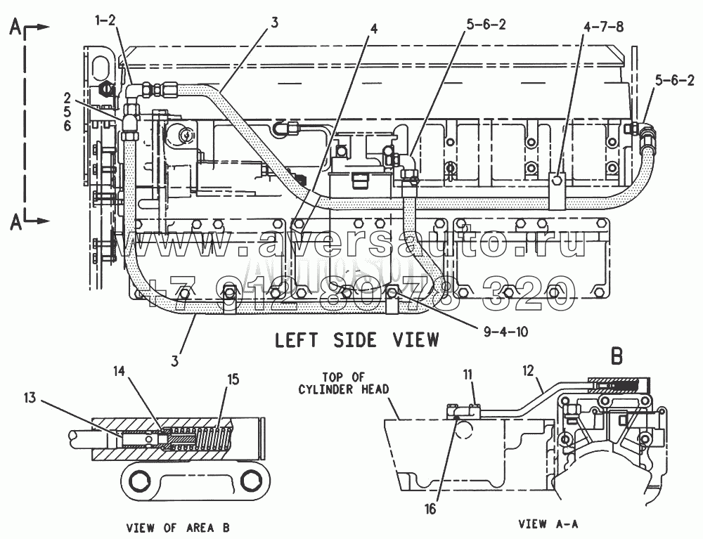 151-2501 Трубопроводы топливного фильтра