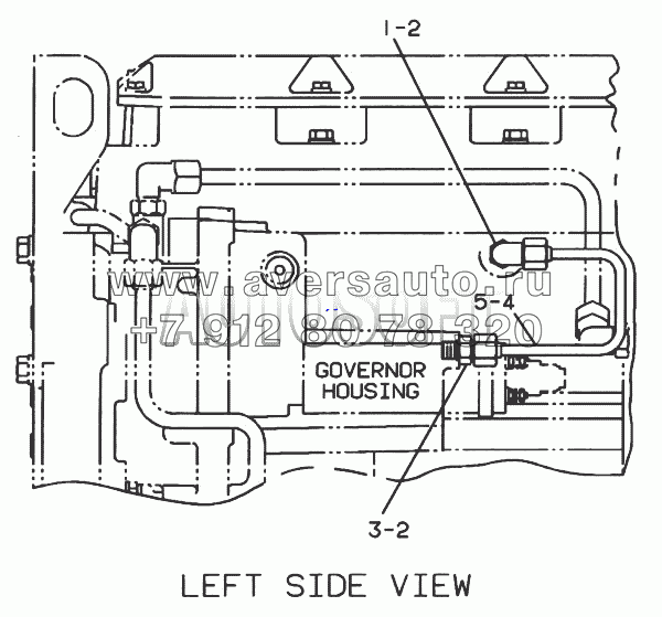 7W-8434 Трубопроводы регулятора масла