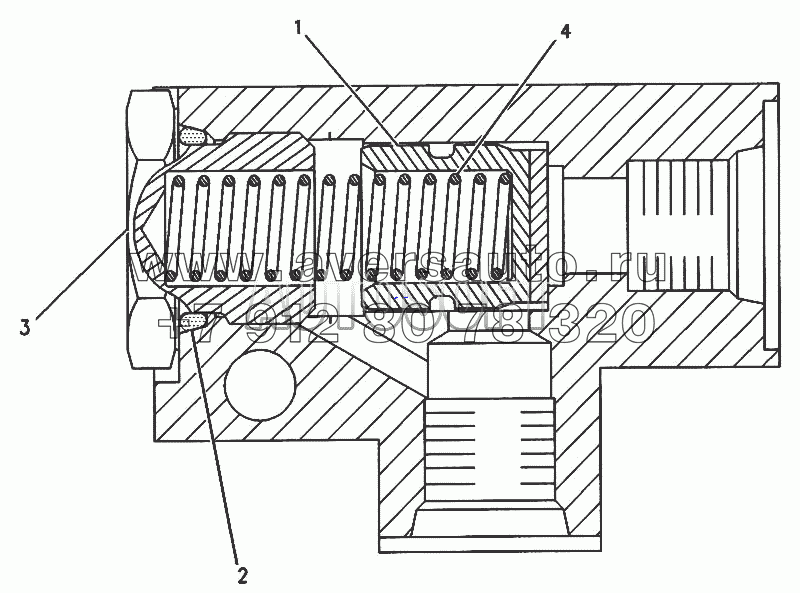 141-8288 Клапан топливный редукционный