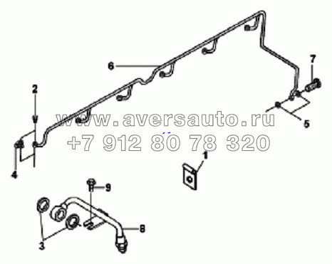 FT9158 Дренажные топливные трубки