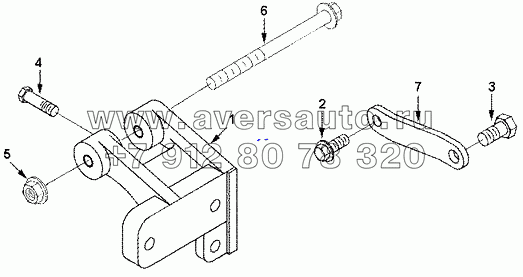 EH9591 Установка кронштейна генератора