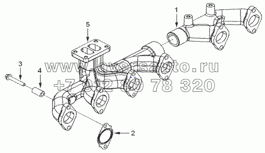 TB9849 Выпускной коллектор