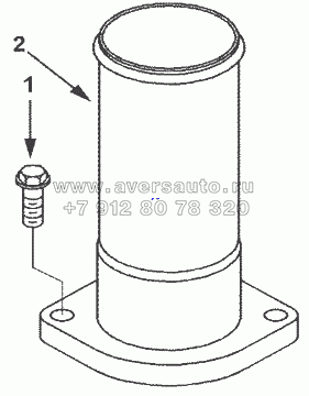 WO9052 Патрубок системы охлаждения