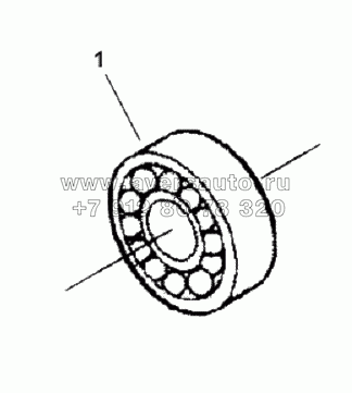 Подшипник передней опоры первичного вала коробки передач
