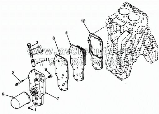 LUBRICATING OIL COOLER