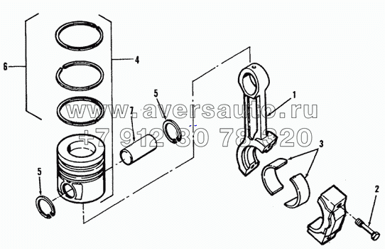 CONNECTING ROD AND PISTON