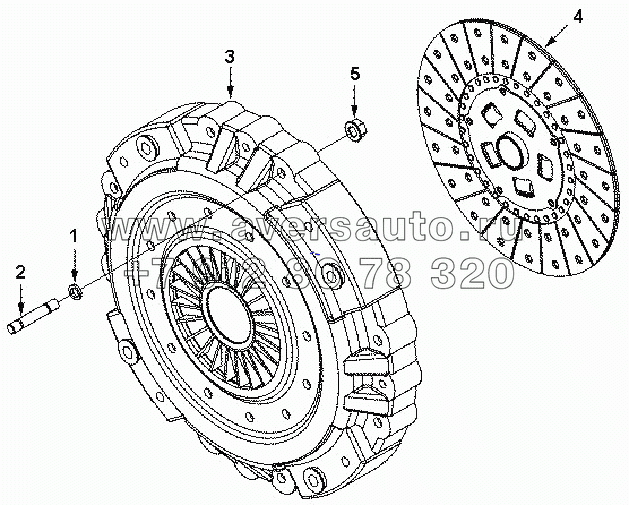 CL 9128ZZ CLUTCH, REAR