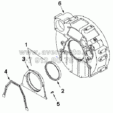 FH 9736ZZ HOUSING, FLYWHEEL