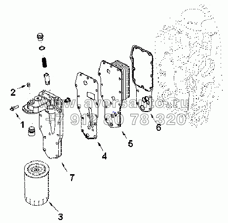 LC 9020ZZ Cooler, Engine oil