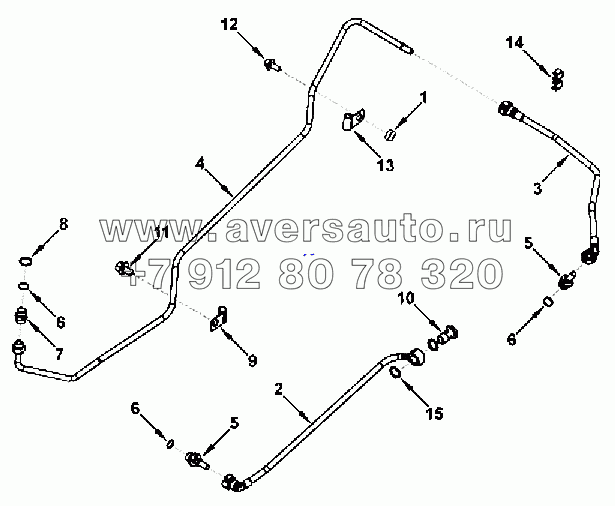 Трубопроводы охлаждения компрессора