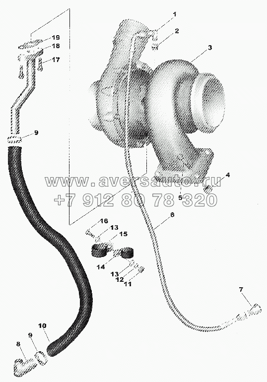 TURBOCHARGER AND PLUMBING