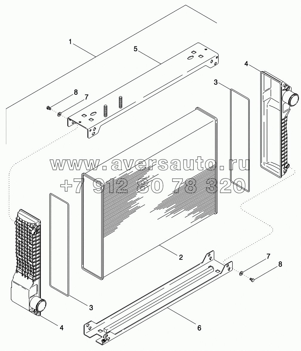 RADIATOR ASSEMBLY, MAGNUM 280, 310, AND 335