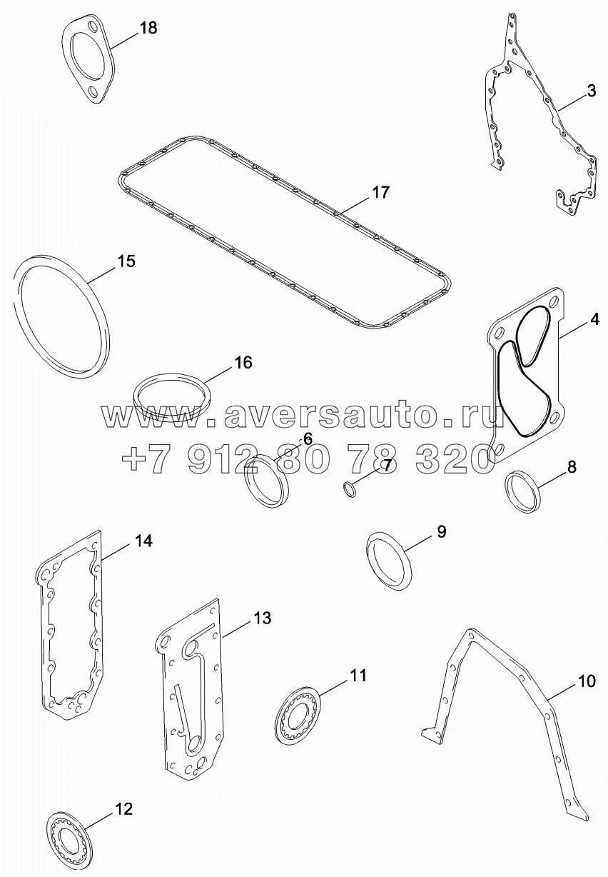 GASKET KIT - CYLINDER BLOCK