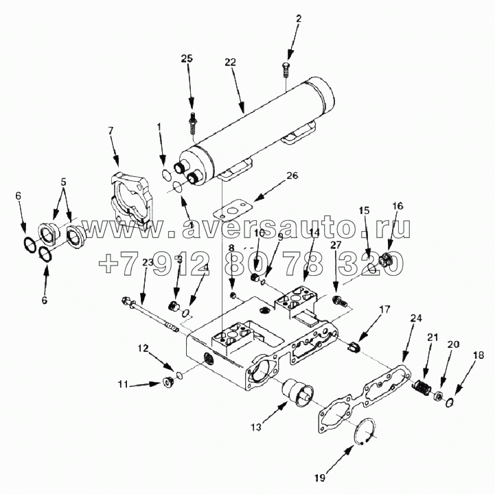 LC2766-02 Oil Filter And Cooler Head