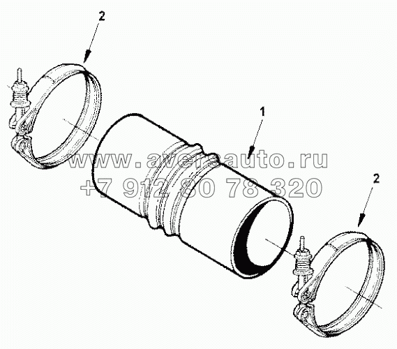  IC 9376 Hose, air intake