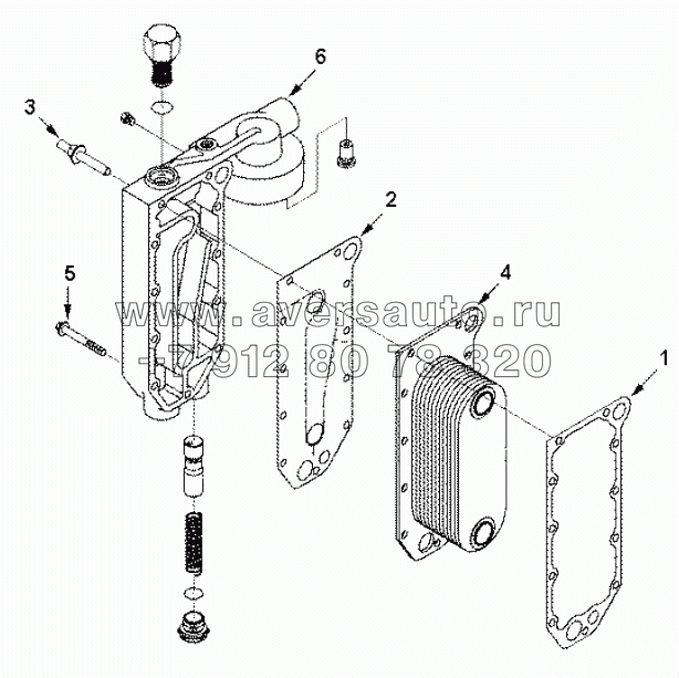  LC 9765 Cooler, engine oil