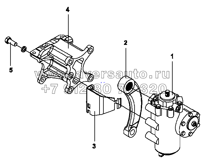 3401A-K0300 Рулевой механизм в сборе