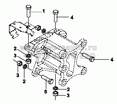 3401B-K0300 Крепление кронштейна рулевого механизма