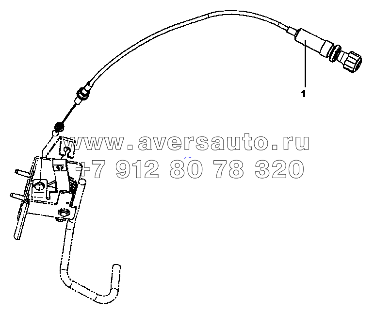 1108J-C0100 Тяга ручного управления акселератором