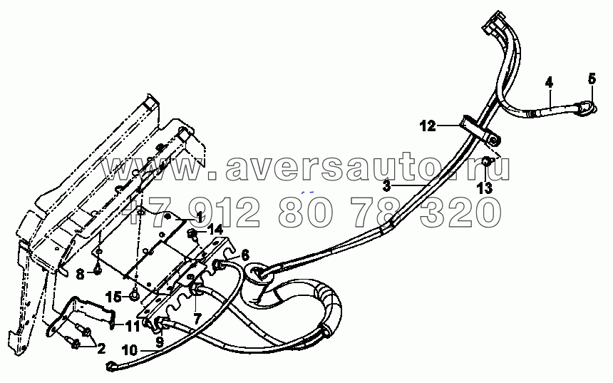 3506R-C0100 Трубопроводы стояночного тормоза