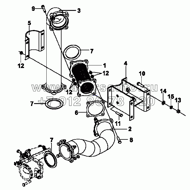 1203A-K0903 Трубы системы выпуска газов