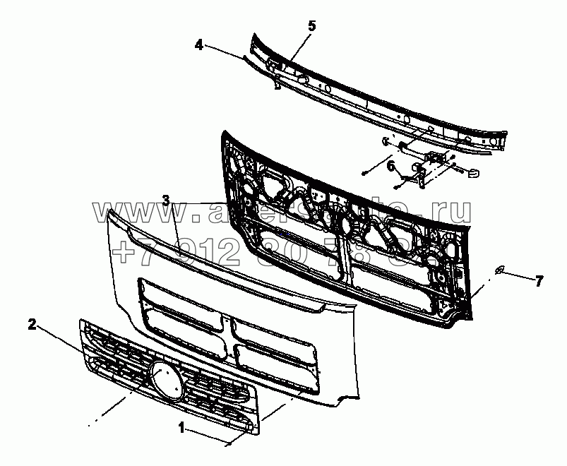 5301C-C0101 Передняя панель и решетка радиатора