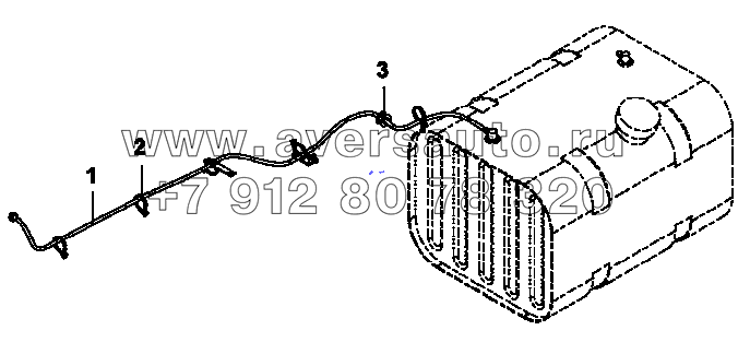 1104C-K0903 Трубопровод дренажный системы питания