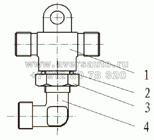 3506063-К0800 Тройник (система ABS)