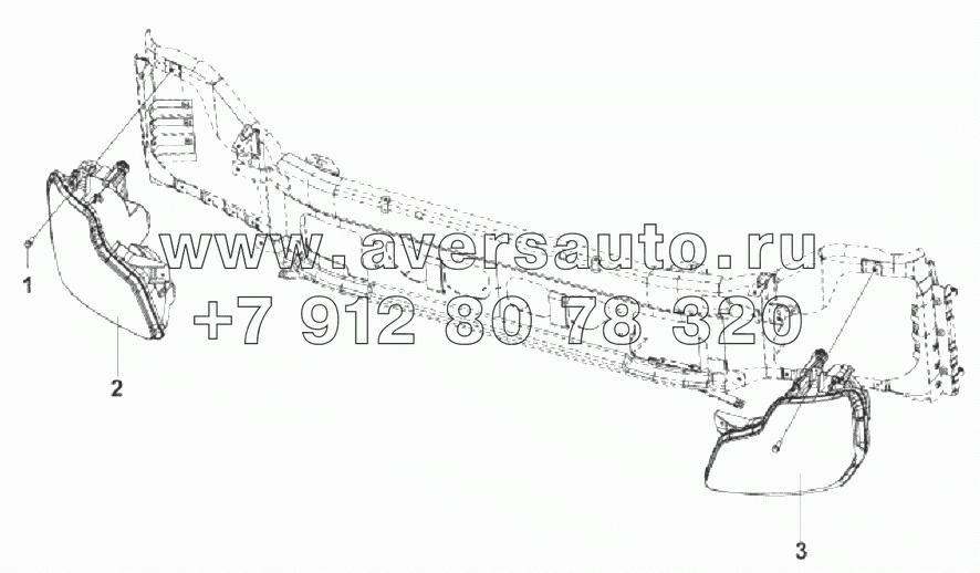 3772A-C0100 Передние комбинированные фары