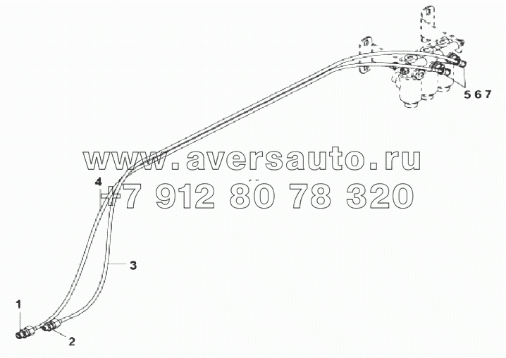 4205В-T1401 Трубопроводы управления КОМ