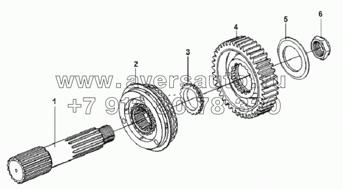 Auxiliary Gearbox Main Shaft Assembly