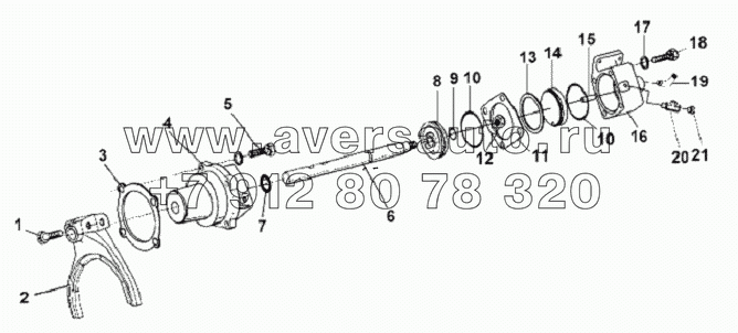 Auxiliary Gearbox Cylinder Assembly