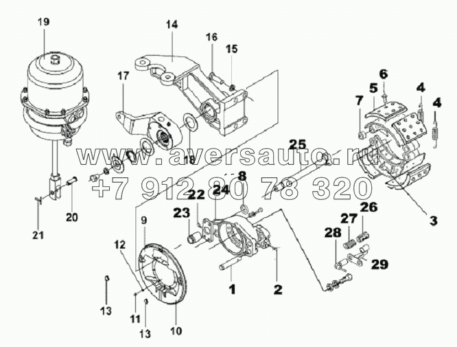 Rear Right Brake Subassembly