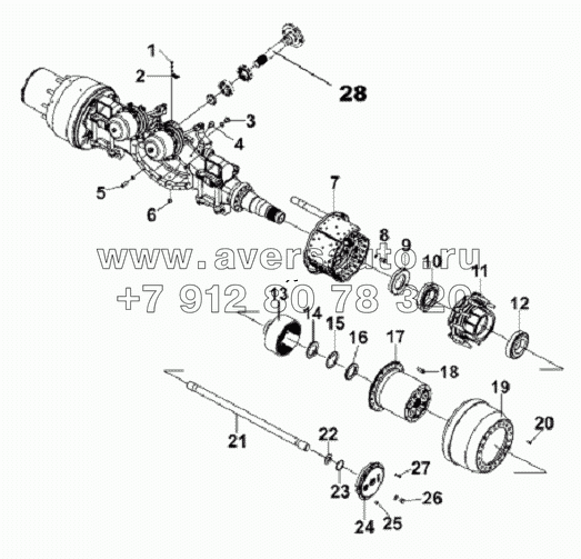 Middle Axle Installation Subassembly