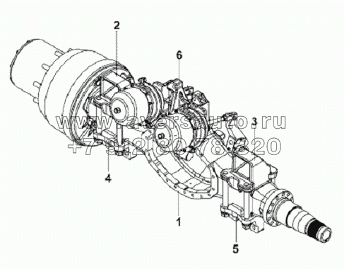 Middle Axle Case Subassembly