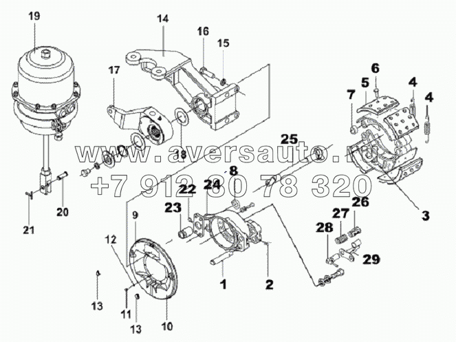 Middle Right Brake Subassembly