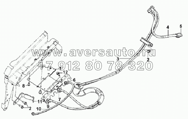 Hand Brake Pipeline Subassembly-Cab