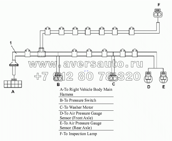 Front Wall Harness Subassembly