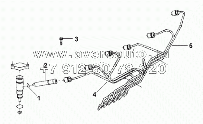 Fuel Injector Pipeline Subassembly