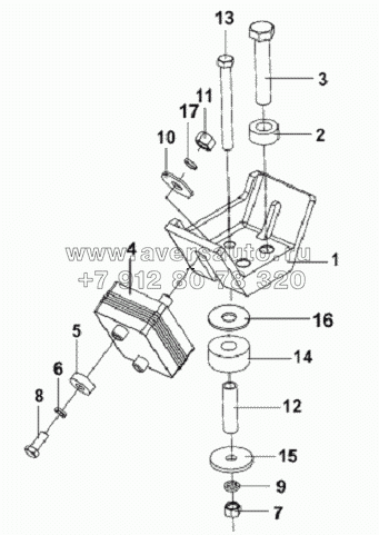 Engine Rear Suspension Subassembly-Engine