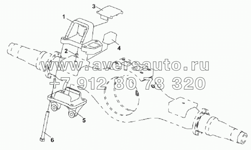 DH7131-7 Кронштейн подвески заднего моста