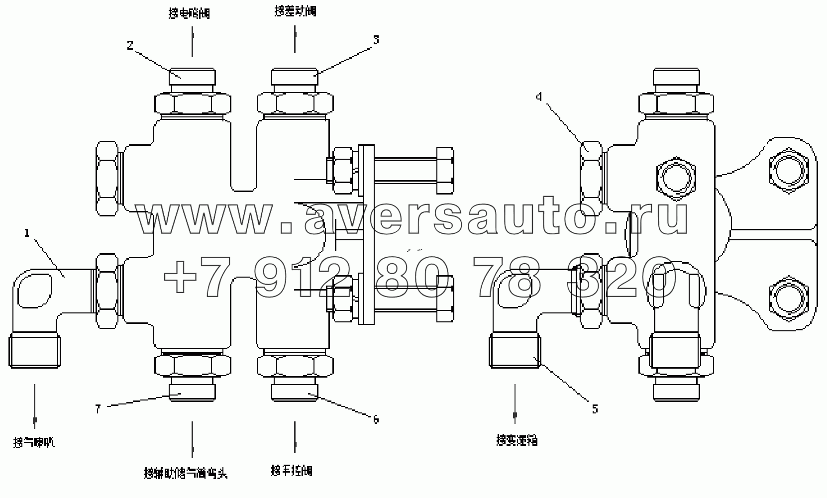 3506925-T2200 Многоканальный штуцер