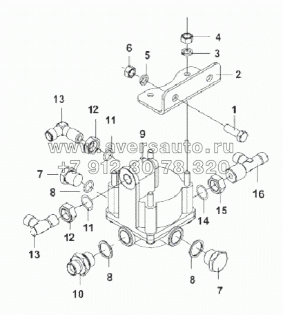 3527B-T1400 Дифференциальный клапан