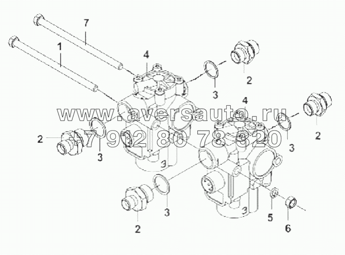 35ZXC05-13710 Антиблокировочная система (ABS) тормозов среднего моста