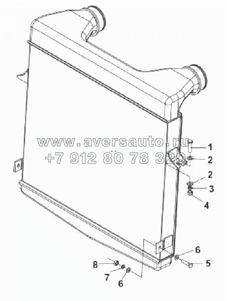 1118B1-ZB6 Крепление промежуточного охладителя
