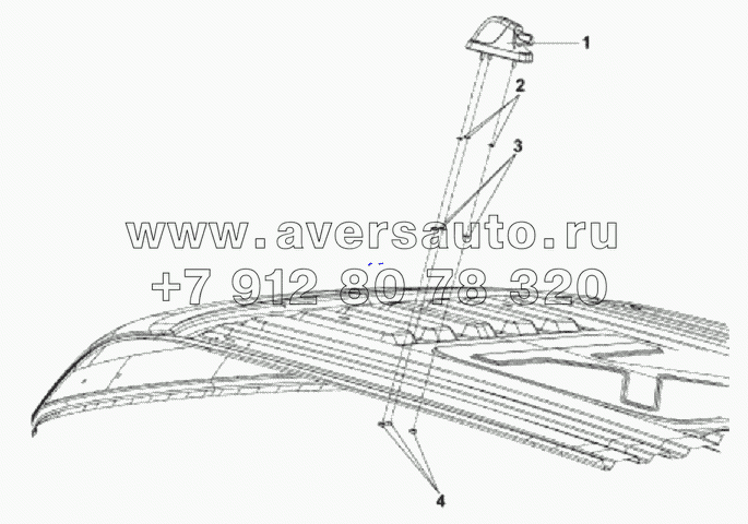 3731A-C0100 Передние габаритные фонари и фонари знака автопоезда