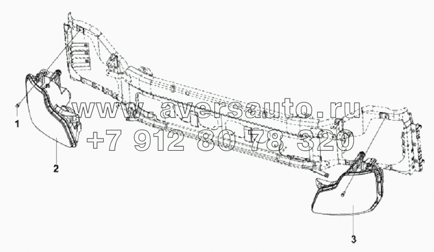 3772A-C0100 Передние комбинированные фары