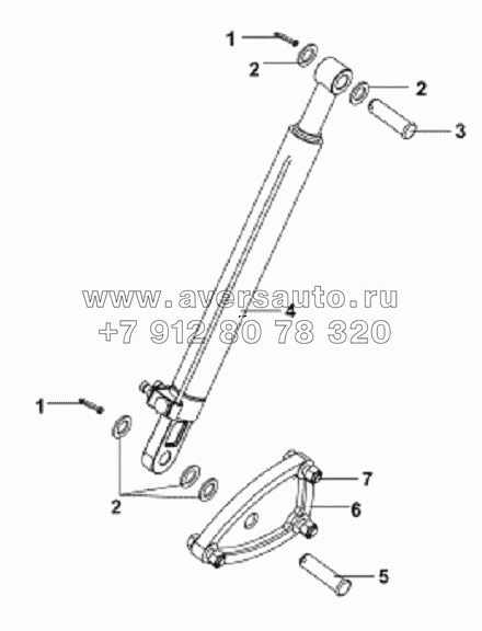5003A-C0100 Гидроцилиндр подъема кабины